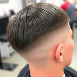 A clean and stylish low taper haircut