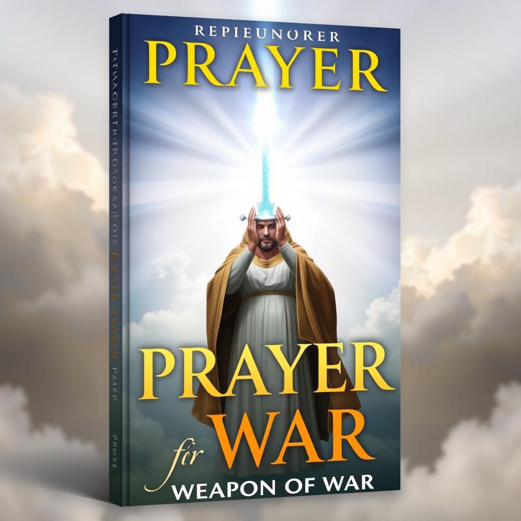 A book cover featuring the theme of prayer as a weapon of war