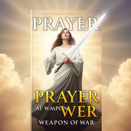 A book cover featuring the theme of prayer as a weapon of war