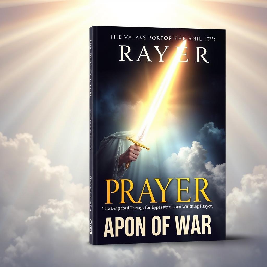 A book cover featuring the theme of prayer as a weapon of war