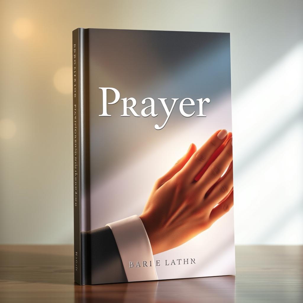 A book cover featuring the theme of prayer