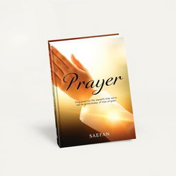 A book cover featuring the theme of prayer