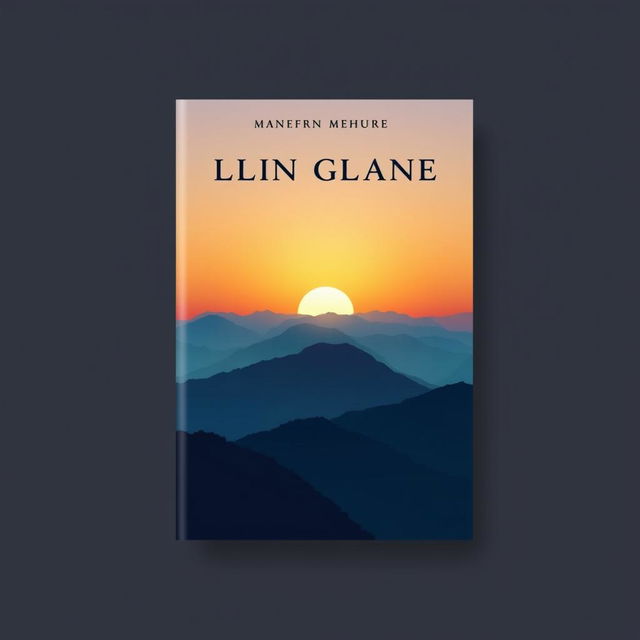 Create a visually appealing ebook cover featuring a serene landscape with a sunrise over a mountain range