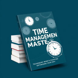 Design an ebook cover for a book titled 'Time Management Mastery: Techniques for Optimizing Your Day'