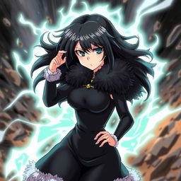 Create an image of Fubuki, a character from the One Punch Man series