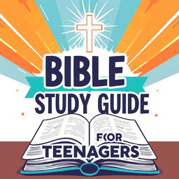 Create a cover for a Bible study guide for teenagers