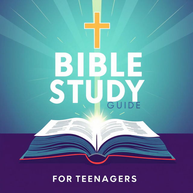 Create a cover for a Bible study guide for teenagers