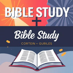 Create a cover for a Bible study guide for teenagers