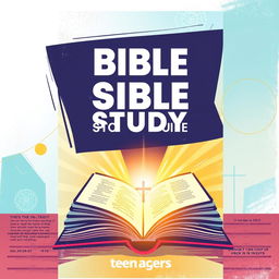 Create a cover for a Bible study guide for teenagers