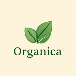 A logo design for a natural products store named 'Organnica'