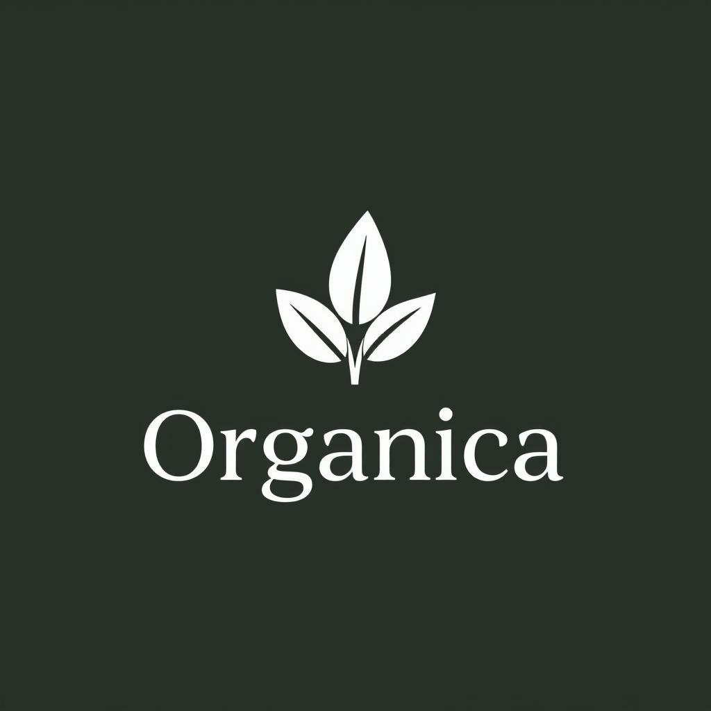 A logo design for a natural products store named 'Organnica'