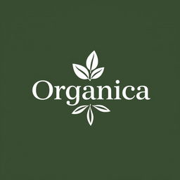 A logo design for a natural products store named 'Organnica'