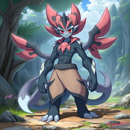 Create an image of Koraidon as a humanoid character