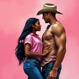 Create an image of a young couple for a book cover