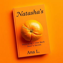 Design a book cover with a background color of orange (#FF9D00)