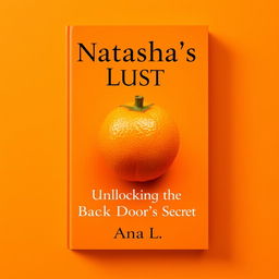 Design a book cover with a background color of orange (#FF9D00)