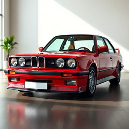 Create a hyper-realistic image of a BMW E33 with no background, focusing on the details