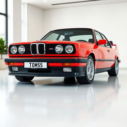 Create a hyper-realistic image of a BMW E33 with no background, focusing on the details