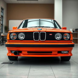 Create a hyper-realistic image of a BMW E33 with no background, focusing on the details