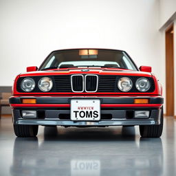 Create a hyper-realistic image of a BMW E33 with no background, focusing on the details