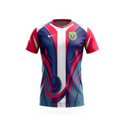 A high-quality image of a futsal jersey, featuring a sleek and modern design