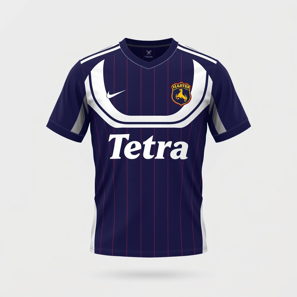 A high-quality image of a futsal jersey with the name 'Tetra' on it