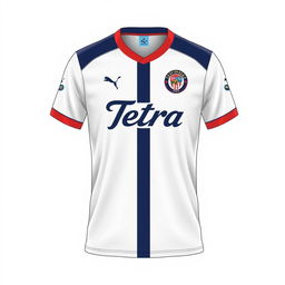 A high-quality image of a futsal jersey with the name 'Tetra' on it