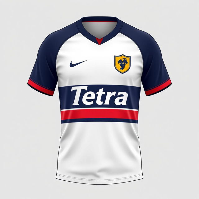 A high-quality image of a futsal jersey with the name 'Tetra' on it