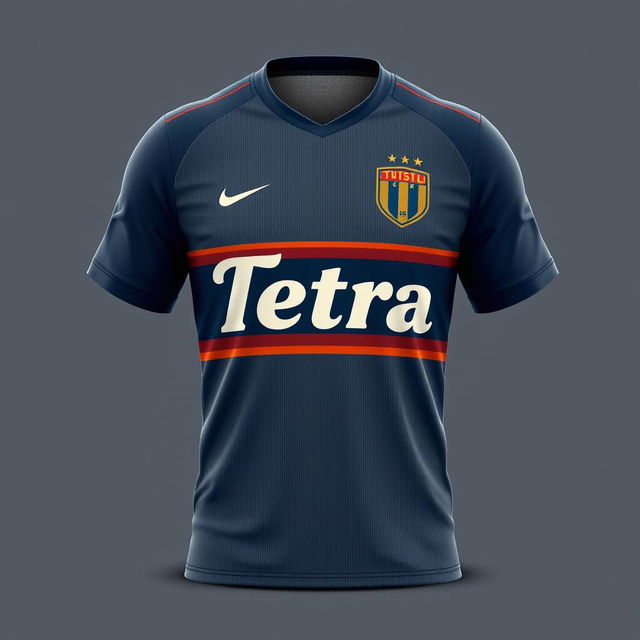 A high-quality image of a futsal jersey with the name 'Tetra' on it