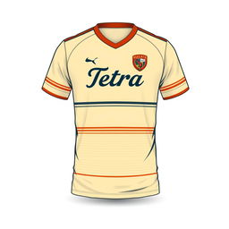 A high-quality image of a futsal jersey with the name 'Tetra' on it