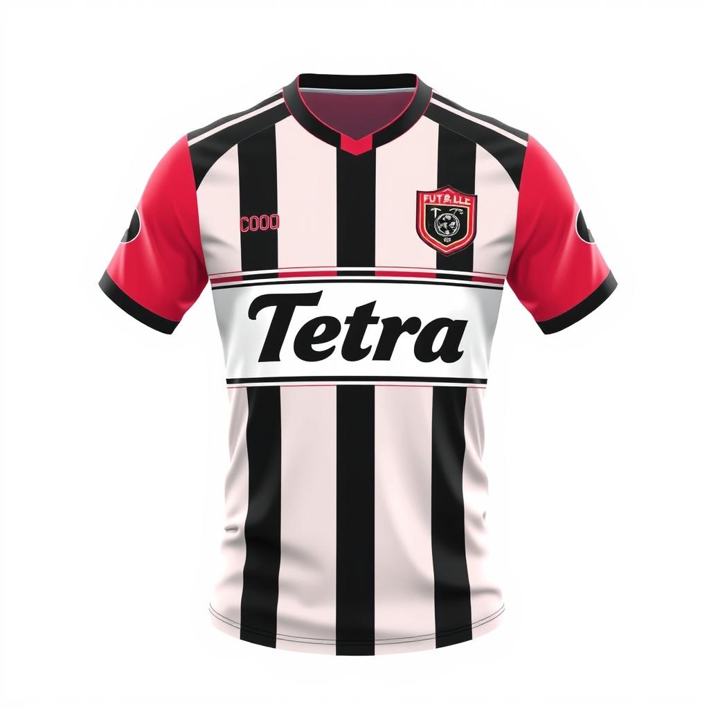 A high-quality image of a futsal jersey with the name 'Tetra' on it