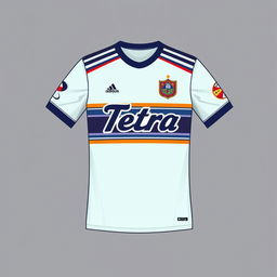 A high-quality image of a futsal jersey with the name 'Tetra' on it