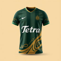 A high-quality image of a futsal jersey with the name 'Tetra' on it