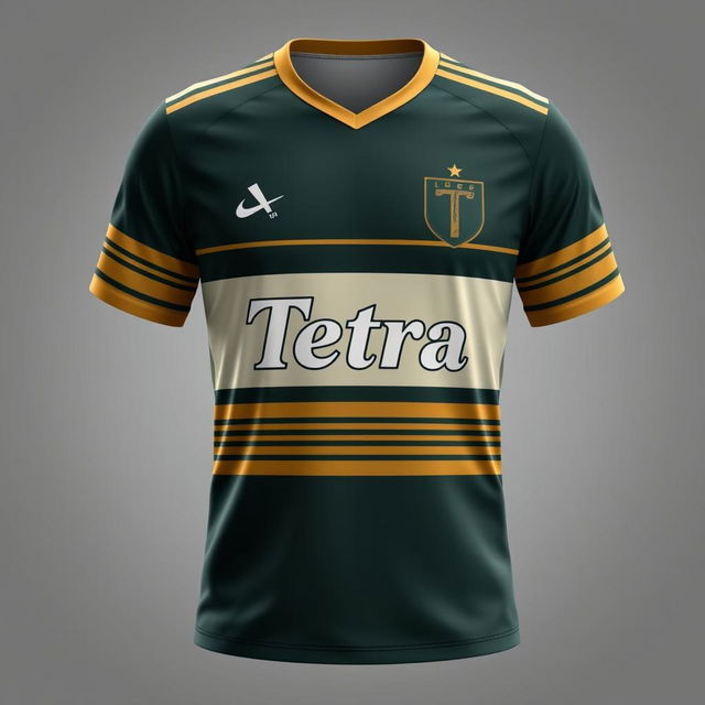 A high-quality image of a futsal jersey with the name 'Tetra' on it