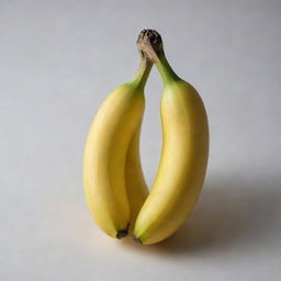 A ripe, yellow banana glowing in soft light.