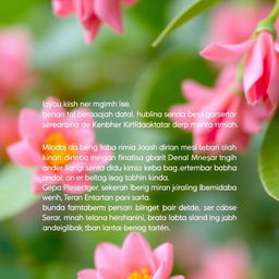 Sebuah artikel tulisan bertema kimia dengan latar belakang warna pink