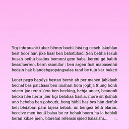 Sebuah artikel mengenai unsur-unsur kimia dengan latar belakang warna pink