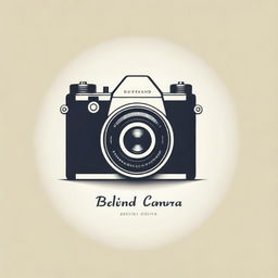 Artistic title design of 'Behind the Camera' showcasing a vintage camera in the background with the title superimposed in an elegant font.