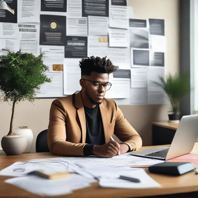 A young professional planning their career path