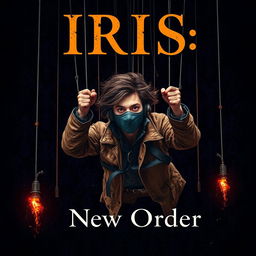 Create a fantasy/dystopian book cover featuring the main character, Prometheus/Tim Saylor