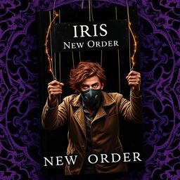 Create a fantasy/dystopian book cover featuring the main character, Prometheus/Tim Saylor