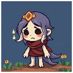 A character of a lost soul in the style of Stardew Valley