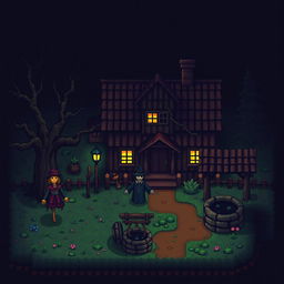 Dark-themed items in the style of Stardew Valley