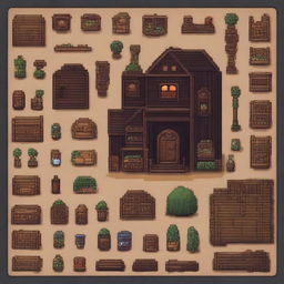 Design a dark-themed inventory interface inspired by Stardew Valley