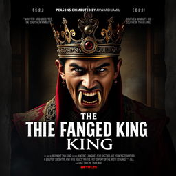 A movie poster for 'The Fanged King', written and directed by Nonzee Nimbutr and Anwardi Jamil