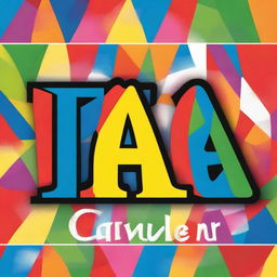 Create an image with the text 'LA CARNAVALERA' in large, bold letters and a harlequin