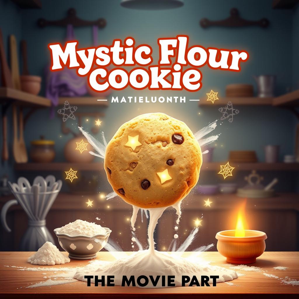 Create a movie poster for 'Mystic Flour Cookie: The Movie Part 1'