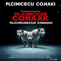 A movie poster for a film titled 'Слипшиеся собаки', which translates to 'Stuck Together Dogs'