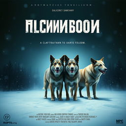 A movie poster for a film titled 'Слипшиеся собаки', which translates to 'Stuck Together Dogs'