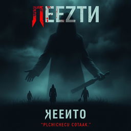 A movie poster for a film titled 'Нечто' with the tagline 'Слипшиеся собаки'